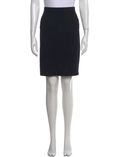Pre-owned St John Knee-length Skirt In Black