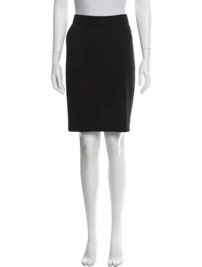 Pre-owned St John Knee-length Skirt In Black