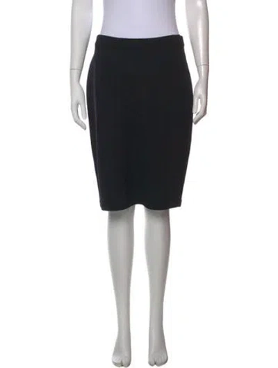 Pre-owned St John Knee-length Skirt In Black