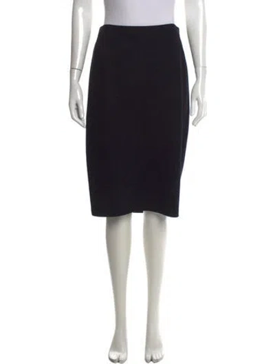 Pre-owned St John Knee-length Skirt In Black