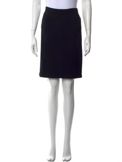 Pre-owned St John Knee-length Skirt In Black