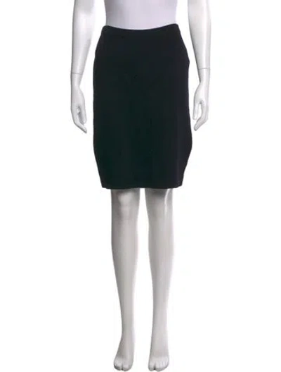 Pre-owned St John Knee-length Skirt In Black