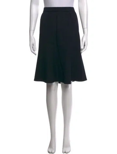 Pre-owned St John Knee-length Skirt In Black