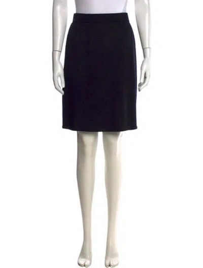 Pre-owned St John Knee-length Skirt In Black