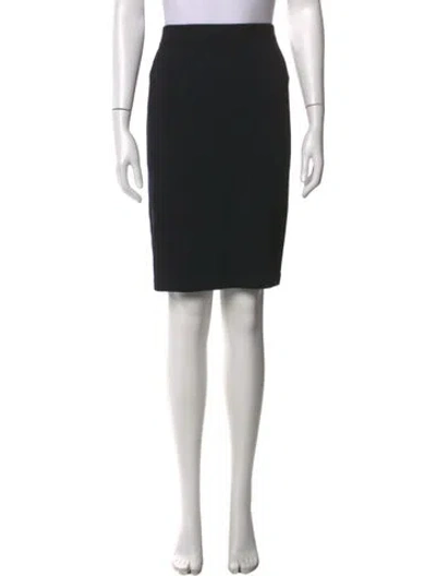 Pre-owned St John Knee-length Skirt In Black