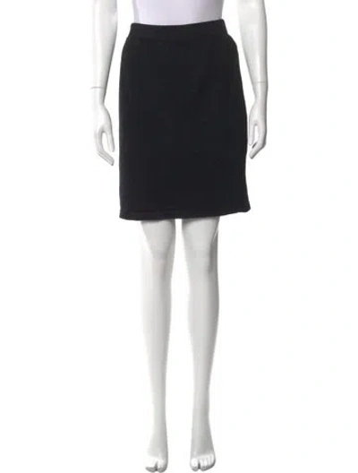 Pre-owned St John Knee-length Skirt In Black