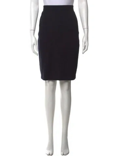Pre-owned St John Knee-length Skirt In Black