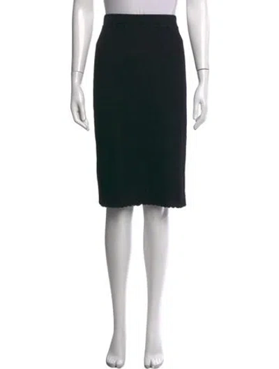 Pre-owned St John Knee-length Skirt In Black