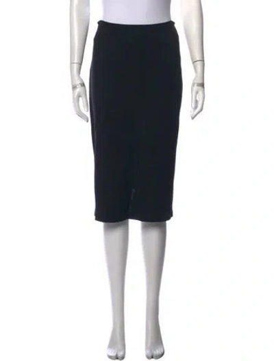 Pre-owned St John Knee-length Skirt In Black