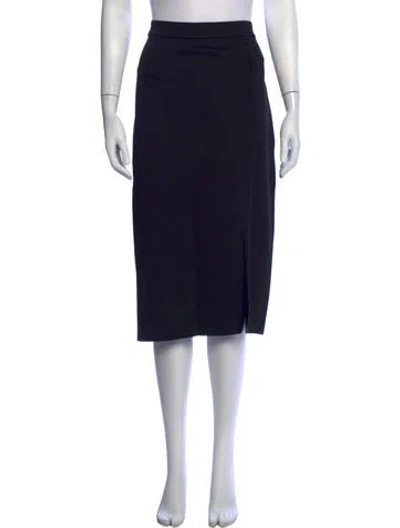 Pre-owned St John Knee-length Skirt In Black
