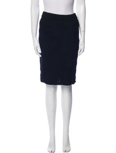 Pre-owned St John Knee-length Skirt In Blue