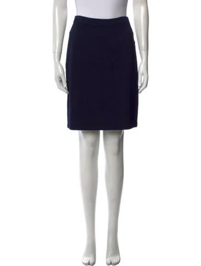 Pre-owned St John Knee-length Skirt In Blue