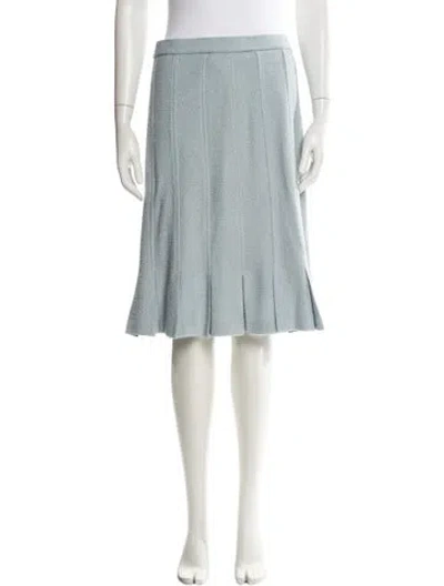 Pre-owned St John Knee-length Skirt In Blue