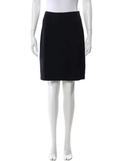 Pre-owned St John Knee-length Skirt In Blue