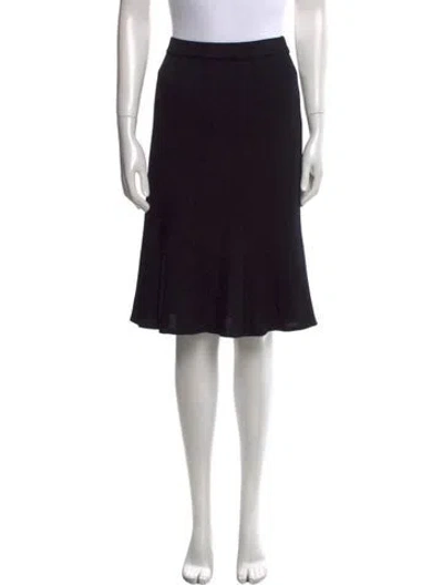 Pre-owned St John Knee-length Skirt In Blue