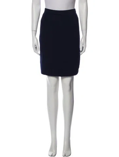 Pre-owned St John Knee-length Skirt In Blue