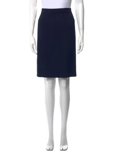 Pre-owned St John Knee-length Skirt In Blue