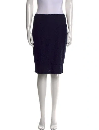 Pre-owned St John Knee-length Skirt In Blue