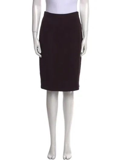Pre-owned St John Knee-length Skirt In Blue