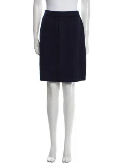 Pre-owned St John Knee-length Skirt In Blue