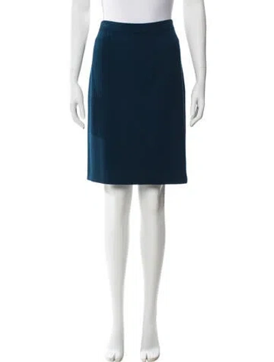 Pre-owned St John Knee-length Skirt In Blue