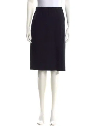 Pre-owned St John Knee-length Skirt In Blue