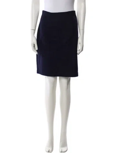 Pre-owned St John Knee-length Skirt In Blue