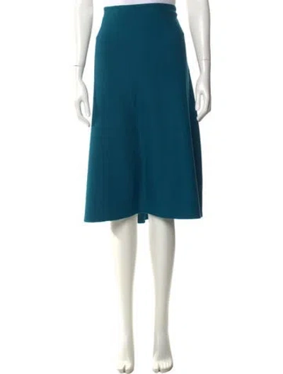 Pre-owned St John Knee-length Skirt In Blue