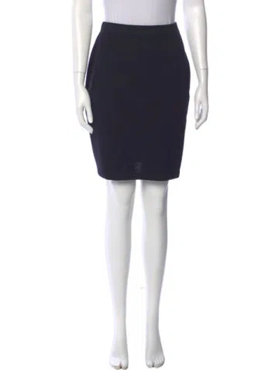 Pre-owned St John Knee-length Skirt In Blue
