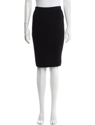 Pre-owned St John Knee-length Skirt In Blue