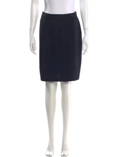 Pre-owned St John Knee-length Skirt In Blue