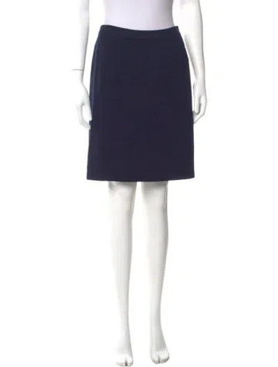Pre-owned St John Knee-length Skirt In Blue