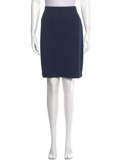 Pre-owned St John Knee-length Skirt In Blue