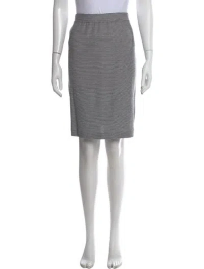 Pre-owned St John Knee-length Skirt In Blue