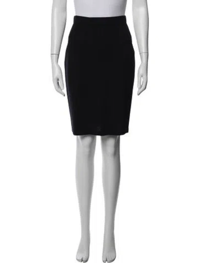 Pre-owned St John Knee-length Skirt In Blue