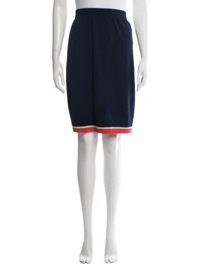 Pre-owned St John Knee-length Skirt In Blue