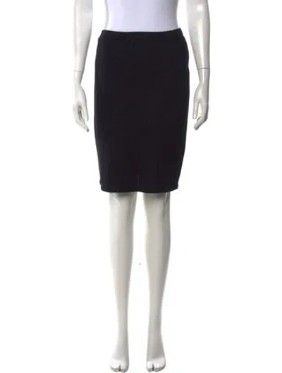 Pre-owned St John Knee-length Skirt In Blue