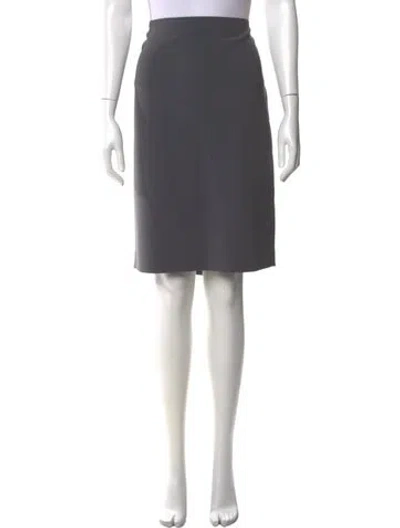 Pre-owned St John Knee-length Skirt In Gray
