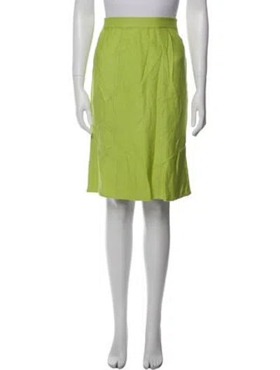 Pre-owned St John Knee-length Skirt In Green