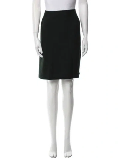 Pre-owned St John Knee-length Skirt In Green