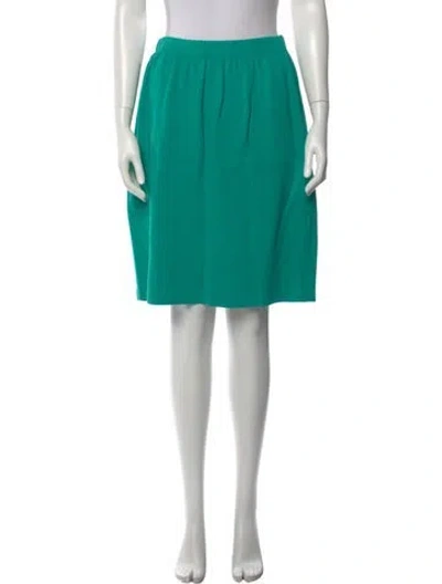 Pre-owned St John Knee-length Skirt In Green