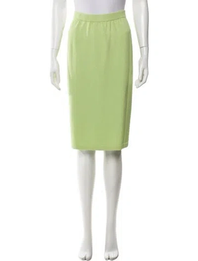 Pre-owned St John Knee-length Skirt In Green