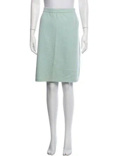 Pre-owned St John Knee-length Skirt In Green