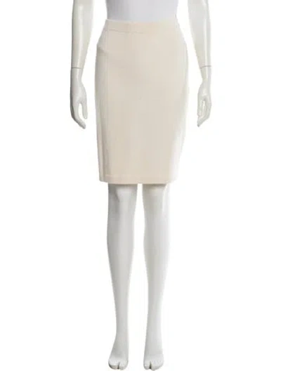 Pre-owned St John Knee-length Skirt In Neutral