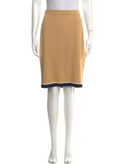 Pre-owned St John Knee-length Skirt In Neutral