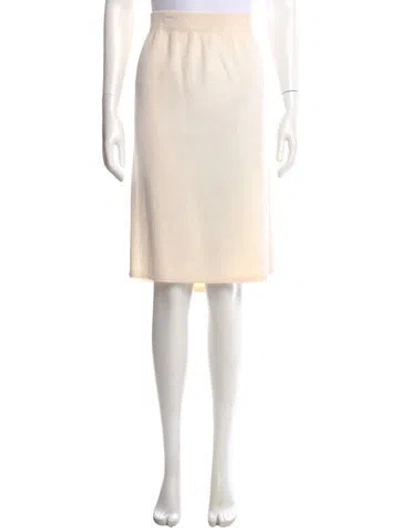 Pre-owned St John Knee-length Skirt In Neutral