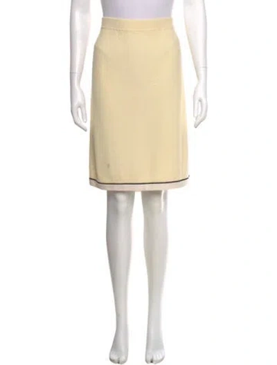 Pre-owned St John Knee-length Skirt In Neutral