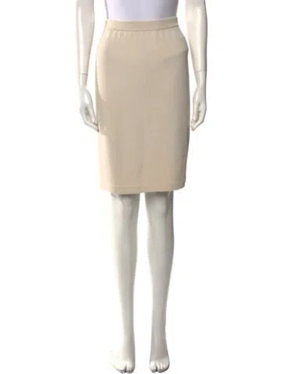 Pre-owned St John Knee-length Skirt In Neutral
