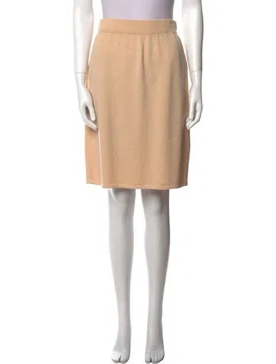 Pre-owned St John Knee-length Skirt In Neutral