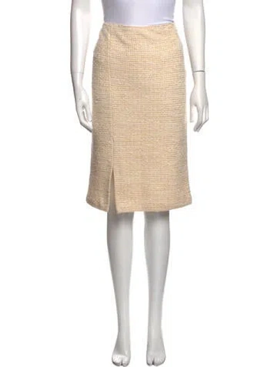Pre-owned St John Knee-length Skirt In Neutral